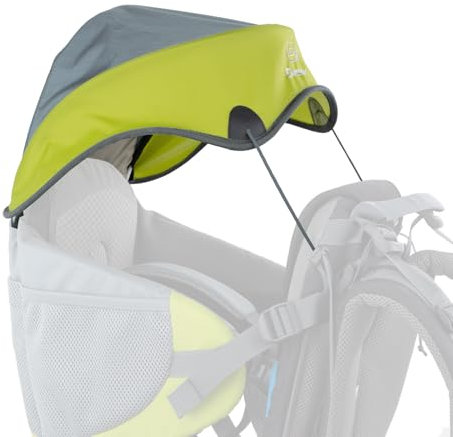 Sonnendach für die Dacony Outdoor-Kindertrage - separat erhältliches Zubehör für das Dacony Kindertragegestell - Abnehmbar - geeignet für Kinder ab 7 Monaten bis 22 kg (Lime Green)