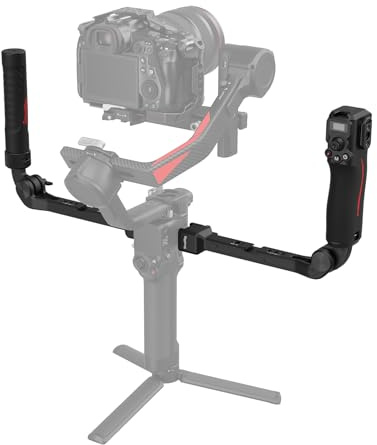 SMALLRIG Focus Control Dual Grip für DJI RS 2 / RS 3 Pro/RS 4 Pro Gimbal Stabilizer, Doppelgriff mit NATO-Schiene, Joystick-Bedienung, Moduswechsel, max. Belastung 17,6 lb -4327