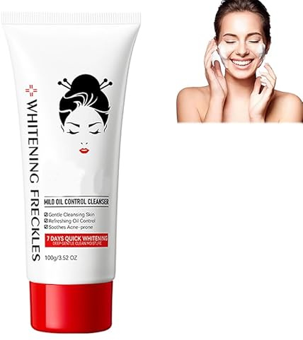 Rostblant Nettoyant éclaircissant, nettoyant pour le visage Nettoyage en profondeur, hydratant, non tenseur, contrôle de l'huile et nettoyant éclaircissant pour le visage