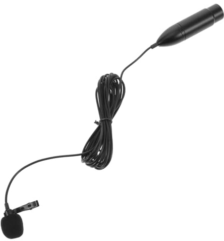 Yardwe 48v Microfono Lavalier Invisibile Con Interfaccia Xlr Tre Pin Clip Da Bavero Per Registrazioni e Trasmissioni Audio Professionali Accessori Per Attrezzature Audio