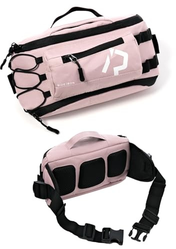 RIDEIRON Bauchtasche Hürtfttasche Herren Damen Klein Gürteltasche Sport-Gürteltasche Sport Bum Hip Bag Outdoor-Reisen Motorradfahren Bergsteigen Hundetraining Lila