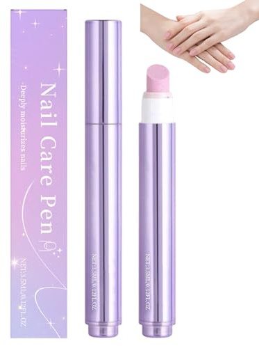 Penna per la cura delle unghie 3 in 1, penna per olio per unghie con punta in ceramica per pellicine, idratante, rinforzante e illuminante per unghie secche e danneggiate. (1pcs)