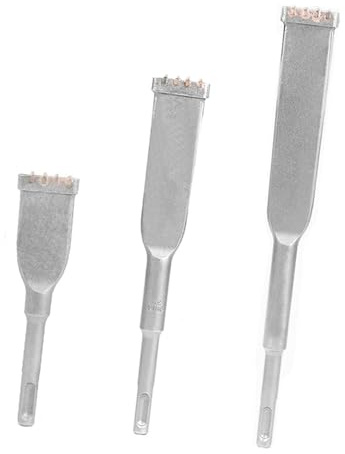 Burins professionnels à 4 dents en acier 32 mm pour marteau perforateur, parfaits pour le retrait de carreaux et les projets de construction