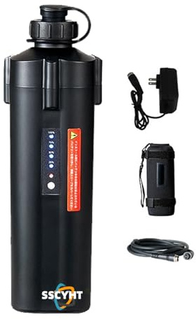 SSCYHT Batteria per Mulinello da Pesca Elettrico 14,8 V 3500 mAh 5000 mAh 7000 mAh 10000 mAh Batteria al Litio con Display per verricello Elettrico da Pesca in Mare