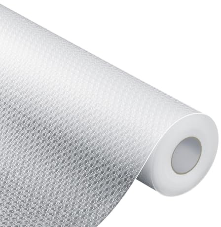 Drawer Liners 30 x 500 cm, Non Slip Waterproof Non Adhesive Shelf Liner | Clear cuttable liner for kitchen drawers, cupboards, cabinets, shelves and fridge; easy to wipe clean