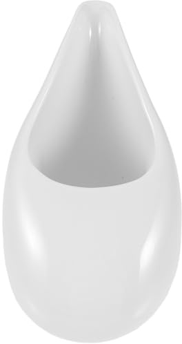 Holibanna Bricco per Latte in Ceramica Bianca 100ml Manico Ergonomico e Fondo Antigraffio, Design Vintage Mini per Ristoranti Occidentali e Servizio di Salsa