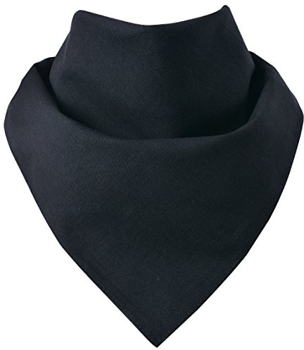 Miobo Bandana i 100 % bomull en storlek, Uni Schwarz, M