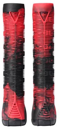 Blunt Stunt-Scooter Hand Griffe V2 Soft Long + 2 x 2 Barends (rot/schwarz)