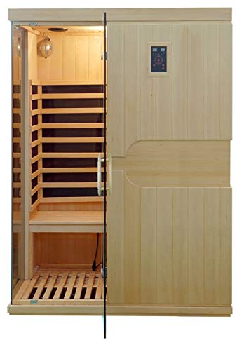 XXL Luxus LED Infrarotsauna-Infrarotkabine Wärmekabine Sauna+ Radio USB MP3 Lieferung per Spedition