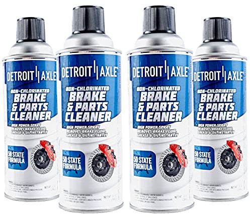 Detroit Axle - Non Chlorinated Brake Parts Cleaner Bottle 10oz High Power Spray - 4pc Set