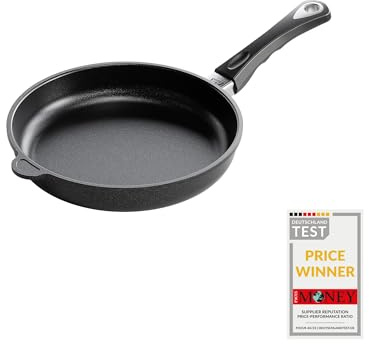 AMT Gastroguss The World's [...] Stekpanna, 10 tum, 5 cm djup, formgjuten aluminiumstekpanna, icke-induktionsspis, Lotan® Non-Stick beläggning för matlagning med låg fett, omelettpanna, AMZN-526-US