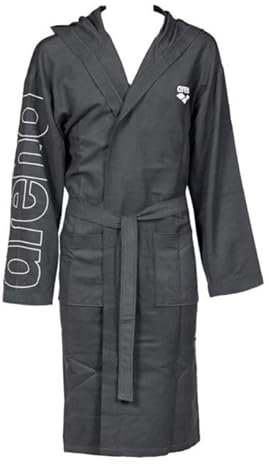 ARENA Zeal Plus, Accappatoio Uomo, Grigio-Bianco, XS