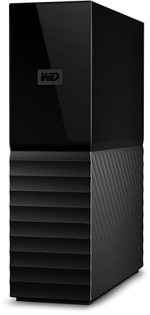 WD 24TB My Book Desktop External Hard Drive, with Password Protection and Backup Software, USB 3.2 Gen1, exFAT - WDBBGB0240HBK-NESN