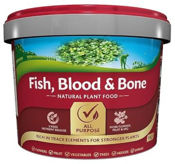 Indigo® Garden Blood Fish and Bone Fertiliser – 8kg Tub For Stronger Plants And Healthier Soil