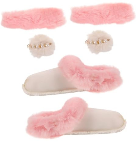 SHOWERORO Werten Sie Ihre Schuhe mit Wärme auf: Plüschfutter herausnehmbare waschbare Winterschuhe Innensohle Hausschuhe Rosa Größe 42-43