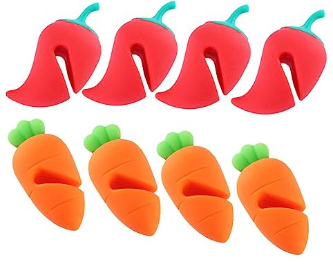 NAMOARLY 8pcs Practical Boil Lifters Pot Spill Stoppers Silicone Lids Food Covers Lid Spill Lifters for Kitchen Decorative Boil Stoppers Home Use