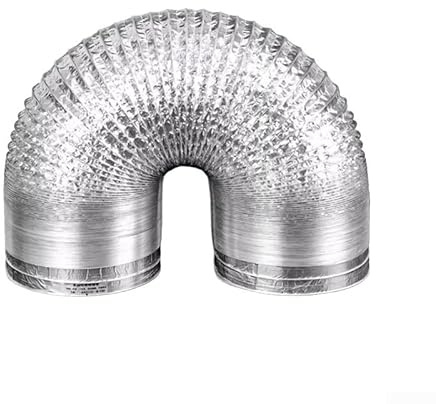 Aluminium PVC Ventilation Air Ducting 170mm, Flexible Vent Hose Pipe for Extractor Fan, Hydroponics(170mmx150cm)