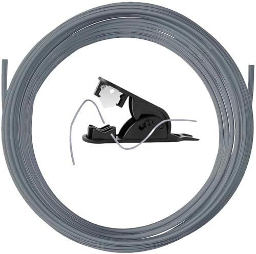 10 Meter PTFE Schlauch, 2.5mm ID × 4mm OD Reibungsarmer PTFE Tube Teflonschlauch mit Cutter für 1,75 mm 3D Drucker Filament für Bambu Lab A1/A1 mini/P1P/P1S/X1C, für K1/K1 Max/Ender 3 V3 (Grau)