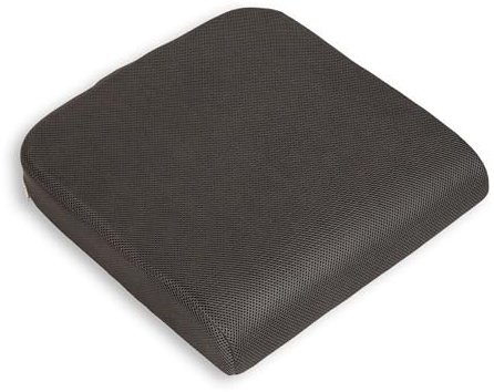 Mind Reader Air-Cloud Seat Cushion, Ergonomic Support for Posture, Pressure Relief, and Pain Reduction, Portable with Washable Cover, Memory Foam, Gray