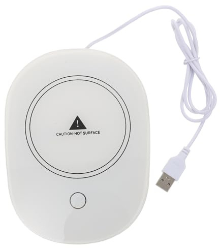 Sosoport Calentador De Tazas USB con Control De Temperatura Constante Posavasos Eléctrico para Oficina y Hogar Carga USB Práctica y Diseño Compacto
