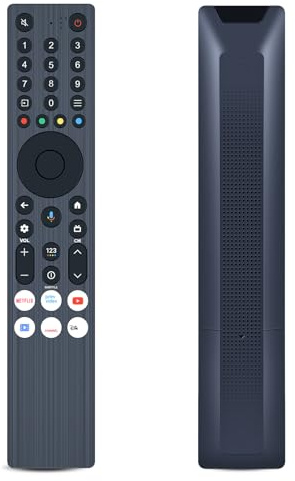 GOUYESHO Nouvelle télécommande vocale de rechange pour TCL Full HD Smart QLED Direct TV 32V5C 40V5C 43V5C 50V6C 55V6C 65V6C 75V6C 75V6C