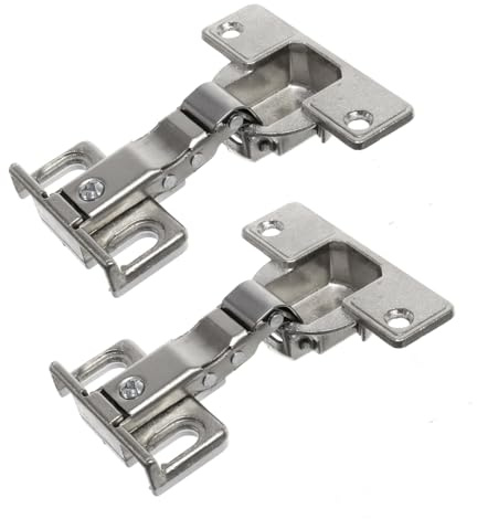 Reliapart Genuine Hettich Fridge Freezer Cabinet Door Hinge 35mm Cup, 3mm Plate, 13–18mm Overlay, 4 Hole, 15kg Load, ET 582-72134 (2 Hinges) Suitable for IKEA cabinets (with Drilling)