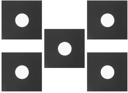 Gatuida 6 Pezzi Buste Protettive Esterne per Dischi in Vinile Custodie in Carta Kraft Nera per Conservazione e Protezione Album Vinile per Collezionisti e Appassionati Vinili Anni