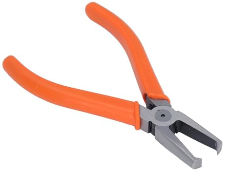 ViaGasaFamido 8mm CRV Transverse End Cutter, Long Nose Flush Jaw Cutting Pliers with Auto Reset Spring for Electronics Repair and Jewelry Processing