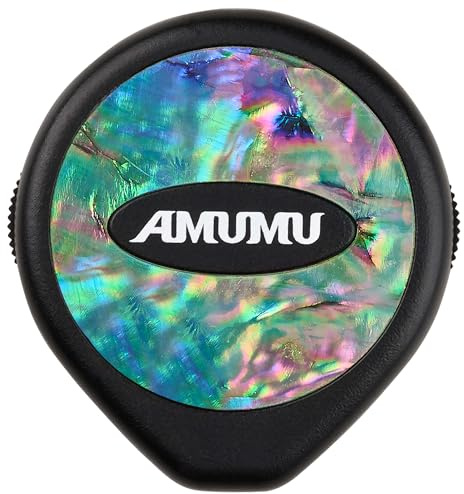 Amumu SBT-10 Trans-HD-Transducer Piezo-Tonabnehmer Lautstärke-Ton-Regler für Akustische Gitarre, Bass, Banjo, Ukulele, Mandoline, Geige, Cajon, Harfe