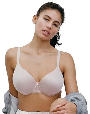 Chantelle Damen C Jolie T-Shirt Memory-Schaum BH, Blickdicht, Pink, 70A