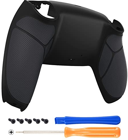eXtremeRate Cover Posteriore per ps5 Controller,Custodia Grip Gomma Scocca Copertura Ricambio Compatibile con ps5 Controller-Nero
