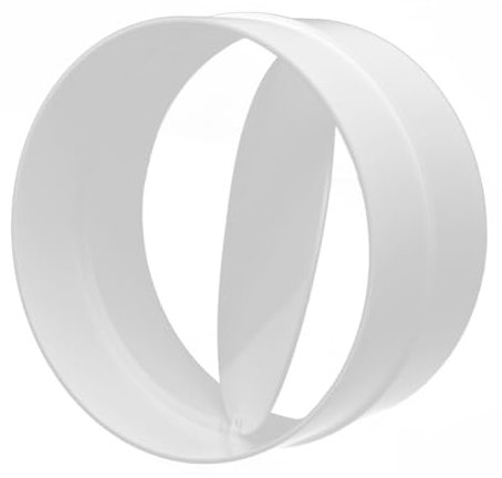 H&C Vent Connector Flange │ Air Ventilation Pipe Connectors for Ducting Flex Aluminium Tube PVC Duct Flexible Hose │ Wall Plate Backdraft Shutter Gravity Valve │ Tumble Dryer Extractor fan Conditioner