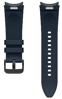 Samsung Hybrid Eco-Leather Band (S/M) ET-SHR95 für die Galaxy Watch6, Uhrenarmband, Original Armband, Lederimitat, Fluorkautschuk, klassischer Stil, sportlich, elegant, angenehmer Sitz, Indigo