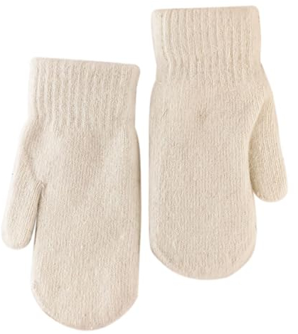Cozylkx Damen Strickhandschuhe, Winter Thermo Fingerlose Handschuhe, Mit Fleece Gefütterte Strickhandschuhe Und Fäustlinge Für Damen