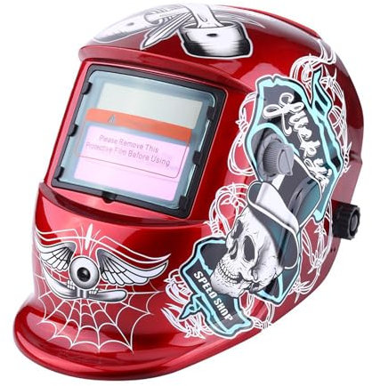 Casque de Soudage à Obscurcissement Automatique avec Large Couverture et Protection UV-IR pour la Construction Navale, Outil de Protection de Soudeur de Meulage de Masque Arc Tig