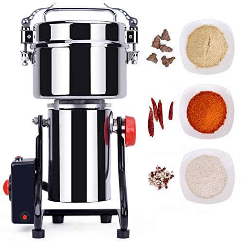500G Elektrische Getreidemühle Swing-Typ Gewürz-Kräutermühle Rostfreier Stahl Hohe Geschwindigkeit Zum Mahlen Von Müsli, Gewürzen, Kaffee, Bohnen, Nüssen, Müsli, Soja Pulverisierer Pulvermaschine