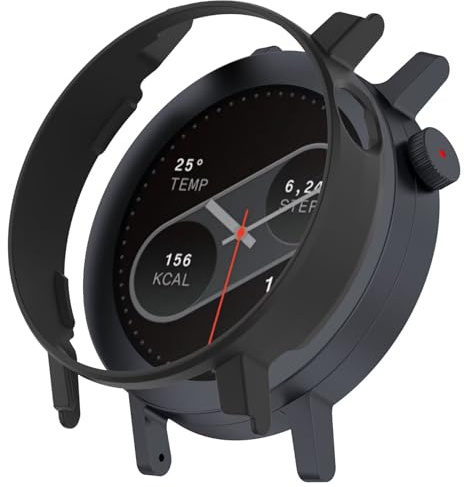 YKNIUFLY Fodral kompatibelt med CMF by Nothing Watch Pro 2, hårt PC-fodral, halvpack, anti-fall, klockfodral, kompatibelt med CMF av Nothing Watch Pro 2. (svart)