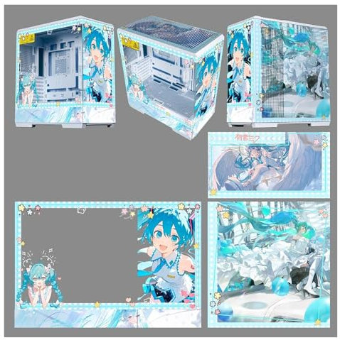 Boitier ATX Boîtiers D'ordinateur, Boîtier De Jeu PC Mi-tour ATX/M-ATX/ITX - Port E/S Avant TPYE-C - Verre Trempé - 10 Positions D'installation Du Ventilateur - Installation De Refroidissement Par Eau