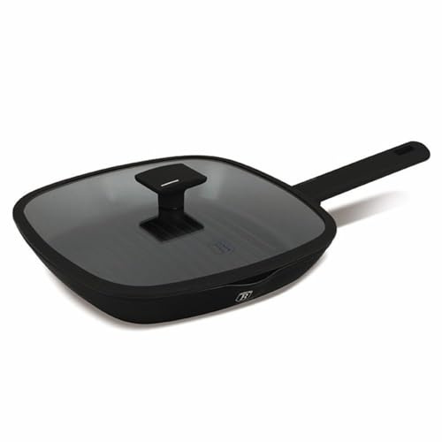 Berlinger Haus Black Collection BH-8184 Poêle grill avec couvercle 28 cm