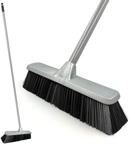 Sweeping Brush Indoor - Durable Floor Brush Indoor Broom with Durable Bristle Broom, Laminate Sweeper with Strong Handle, For Cleaning Kitchen Bedroom Laminate Wood Tile etc