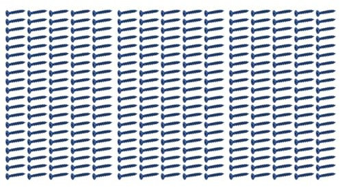 Kznifmk 300 Piezas 3/16 X 1-1/4 Pulgadas Azul Plano Concreto Diamante Punta Tornillo Anclaje para Anclaje una MamposteríA