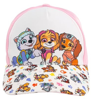 United Labels Paw Patrol-keps för barn, Skye Everest Liberty, rosa vit, justerbar basebollkeps, keps för flickor