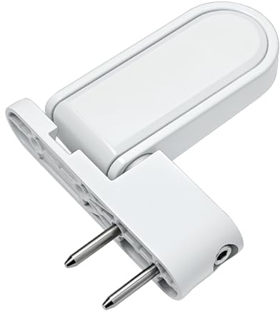 Monlech 1 charnière de drapeau pour porte à double vitrage UPVC, charnière de porte robuste en PVC 3D, réglage multidirectionnel 3D, charnière de porte pour porte et fenêtre en acier plastique (blanc