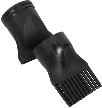 OUNONA 2 Pezzi Accessorio Diffusore per Asciugacapelli, Ugello Concentratore Nero in Plastica Resistente ad Alta Temperatura, Facile da Usare per Styling Chioma Quotidiano