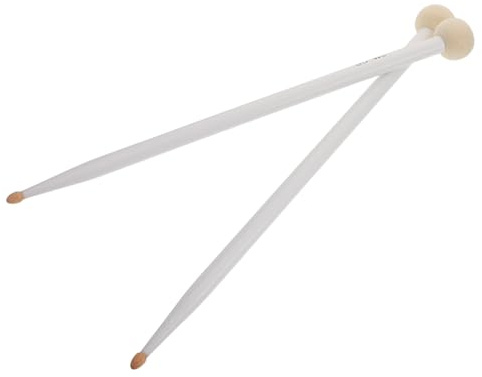 HEMOTON 2 pièces Mailloches de Tambour à Double Tête Feutre et Bois Manche Érable Antidérapant Accessoires Percussion Portables pour Caisse Claire Timbales et Grosse Caisse Lot