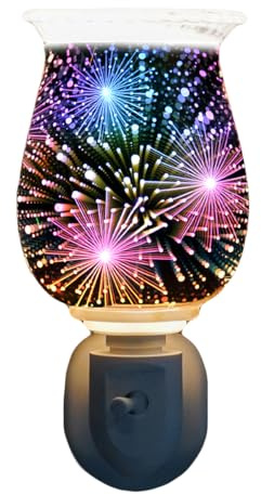 Cello 3D Firework Plug In Electric Melt Burner - Wax Melt Burner & Oil Burner New Home Gifts Home Decor Room Decor Bedroom Accessories & Office Accessories Diffuser with Light Bulb