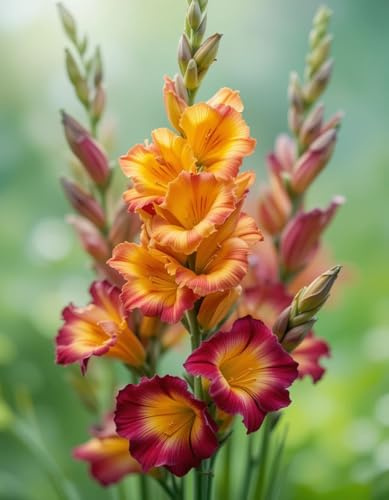 Gladiolen-Rhizom – Gladiolen - üPpig GrüNe BläTter, Pflegeleicht, Perfekt FüR Haus Und Garten-3 Rhizom-K