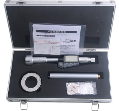 Bügelmessschraube, 6-100mm Hochpräzise elektronische Digitalanzeige Drei-Klauen-Drei-Punkt-Innendurchmesser-Mikrometer Lagerinnenlochmessung(40-50mm)