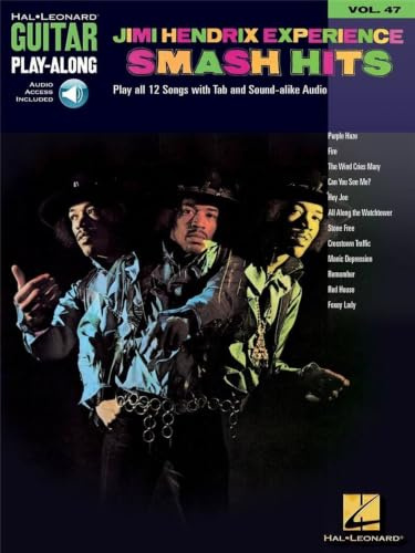Jimi Hendrix Guitar Play-Along Volume 47 | Leicht-Mittel Gitarre TAB Songbook mit Online Audio & Backing Tracks | 12 Songs Rock Gitarre Übungsbuch | ... (Hal Leonard Guitar Play-Along, 47, Band 47)