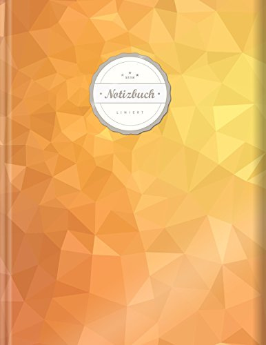 Liniertes Notizbuch (©Star, A4, 156 Seiten, Softcover) || Mit Register + Doppelrand + Lineatur 27 || Dickes Notizbuch, Fester Einband, Deutschheft, Schreibheft, Schulheft, Tagebuch, „Warmes Orange“